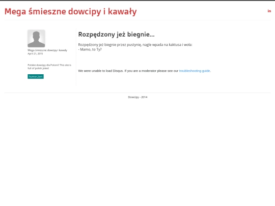 dowcip/Rozpedzony-jez-biegnie screenshot