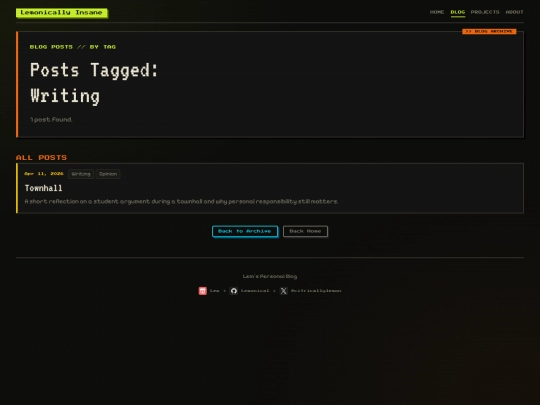 blog/tags/Writing screenshot