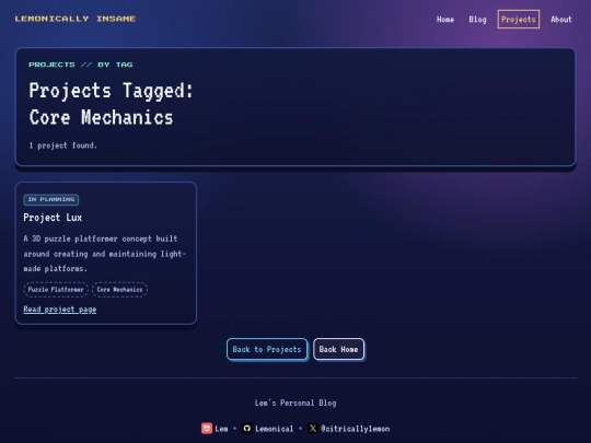 projects/tags/Core Mechanics screenshot