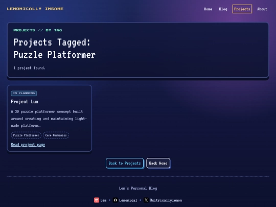 projects/tags/Puzzle Platformer screenshot