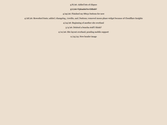 changelog screenshot