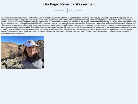 bio screenshot