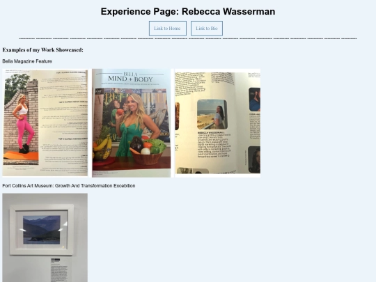 experience screenshot