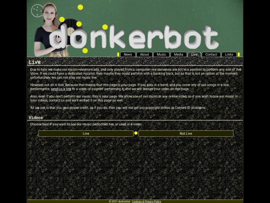 live screenshot