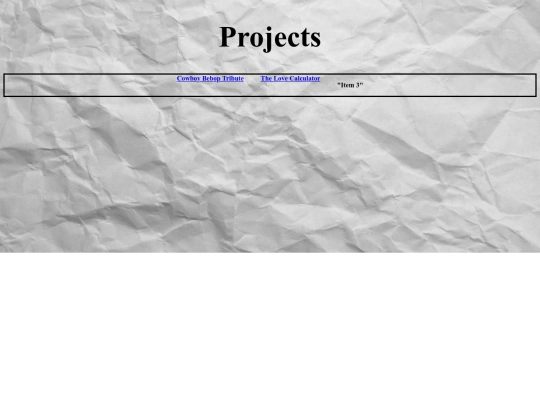 projects screenshot