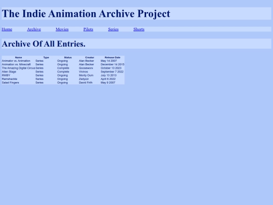 archive screenshot