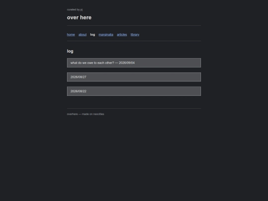 log screenshot