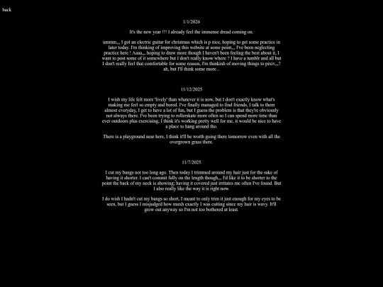 diary screenshot