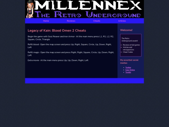 cheats/PS2cheats/LoKBloodOmen2cheats screenshot
