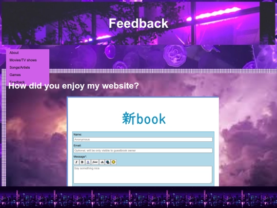 feedback screenshot