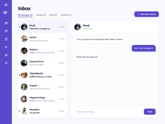 Inbox screenshot