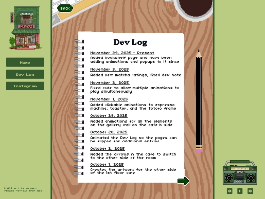 dev-log screenshot
