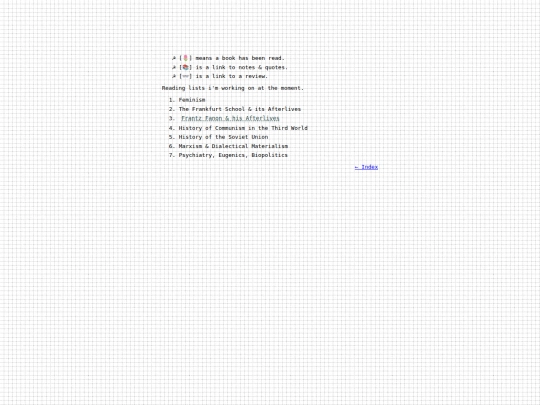 list screenshot