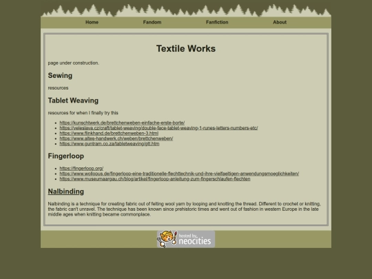 page/textile screenshot