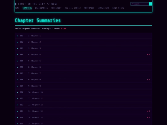 chapters screenshot