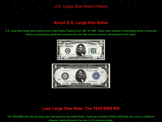 us-large-size-notes screenshot