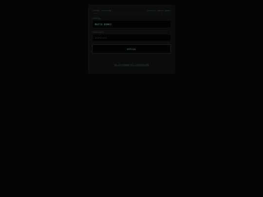 login screenshot