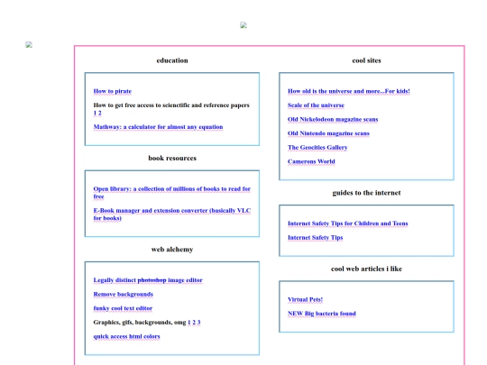 garage/hyperlinks screenshot