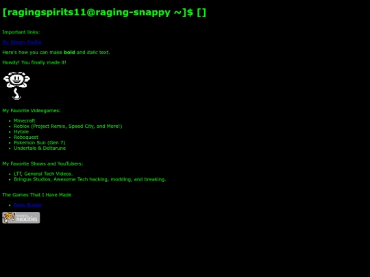 index screenshot