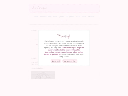 blog screenshot
