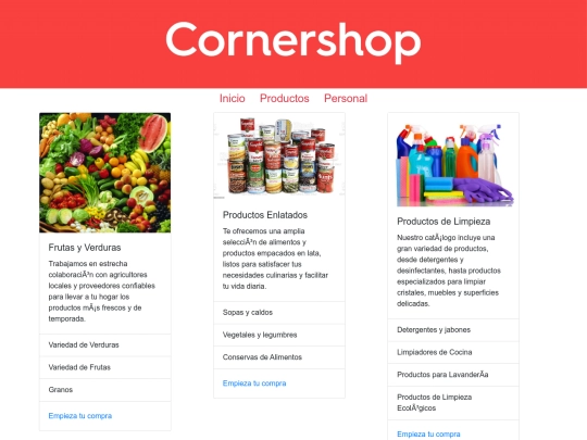 Productos screenshot
