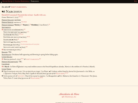 glossahortensia/narcissus screenshot