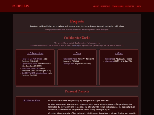 projects screenshot
