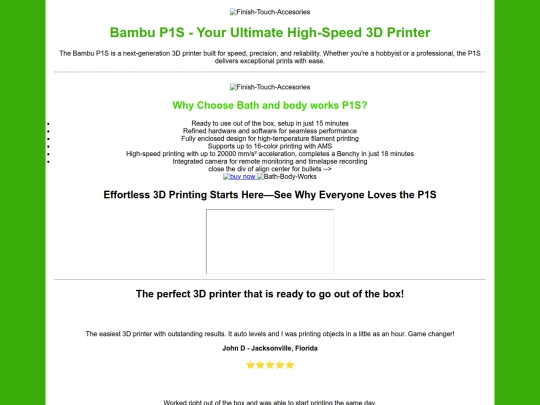 landingpage screenshot