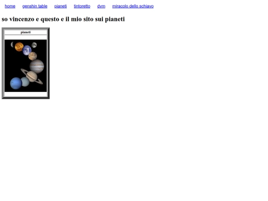 pages.html/pianeti screenshot