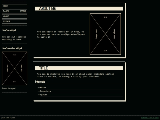 sarge/about screenshot