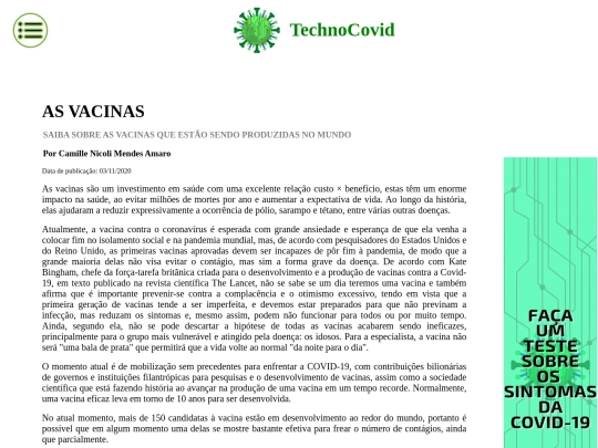 vacina screenshot