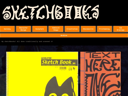 sketchbooks screenshot