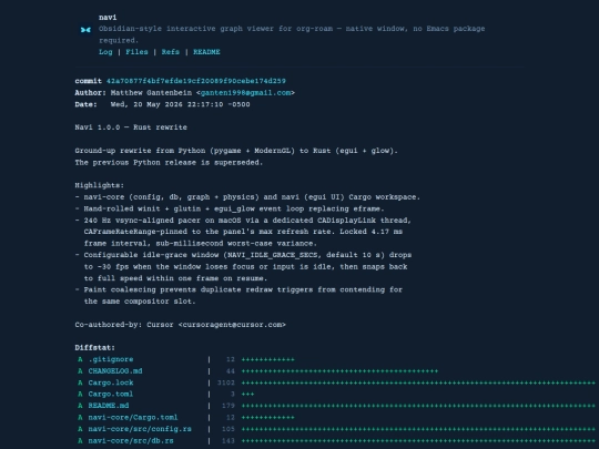 git/navi/commit/42a70877f4bf7efde19cf20089f90cebe174d259 screenshot