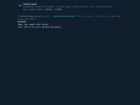git/vesktop-glass/refs screenshot