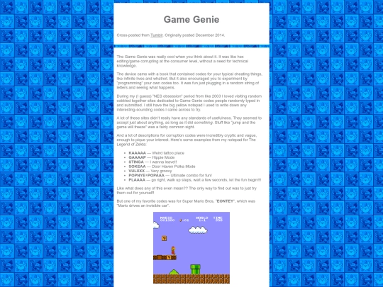 article/game-genie screenshot