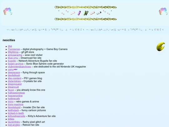 links screenshot