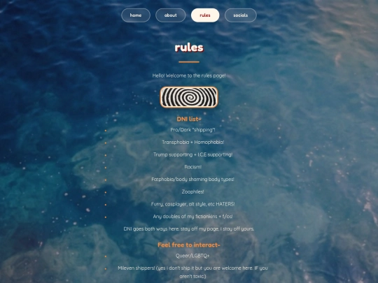 rules screenshot
