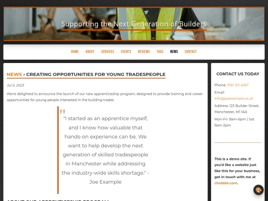 news/apprenticeship screenshot