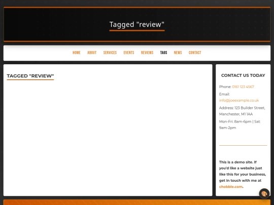 tags/review screenshot