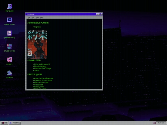 GameLog screenshot