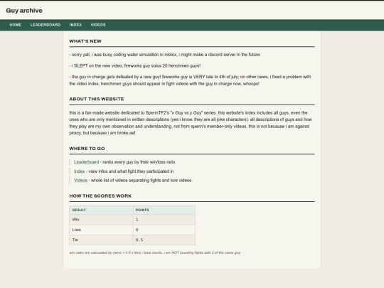 index screenshot
