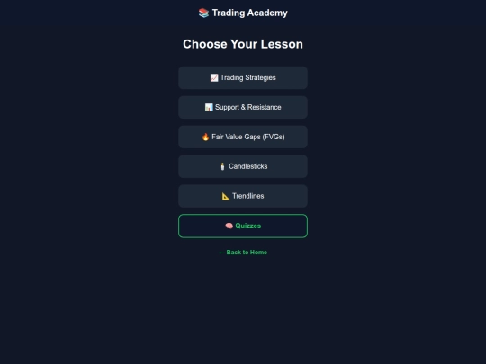 menu screenshot