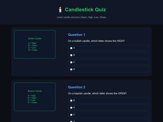 quiz-candles screenshot