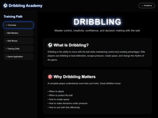 soccer/dribbling screenshot