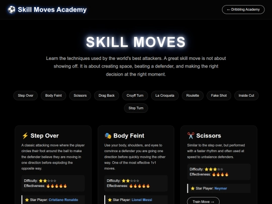 soccer/skill-moves screenshot