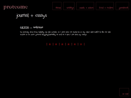 writings screenshot