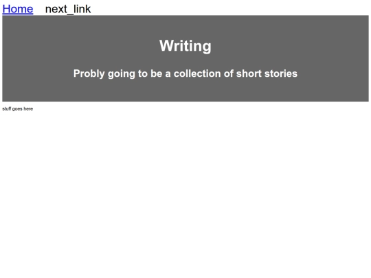 writing screenshot
