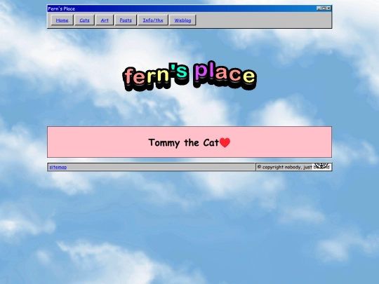 cats/tommy screenshot