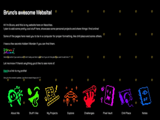 The website of Bruno Rubim