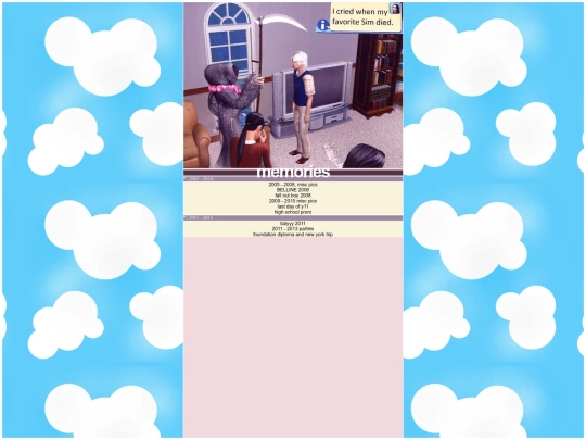 memories screenshot